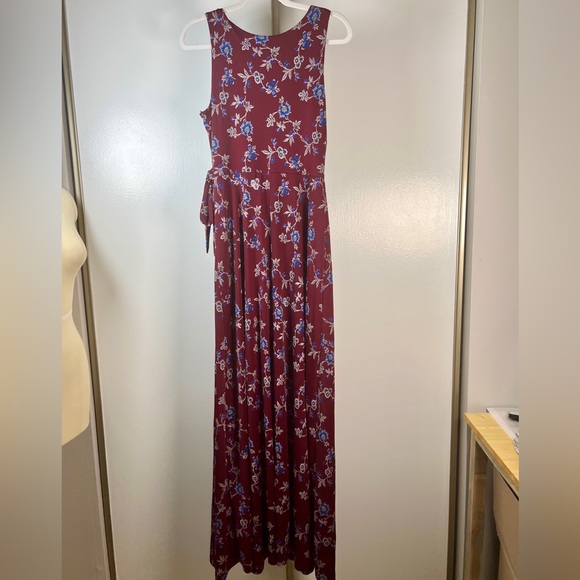Gilli Tie-Waist Maxi Dress, lined faux wrap - Picture 3 of 7